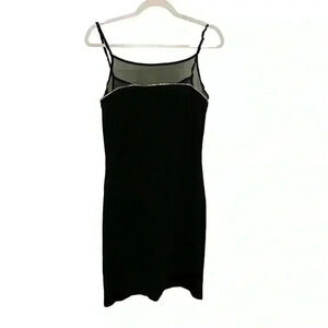 Onyx Nite Women's Black Rhinestone Embellished Dress Size Small